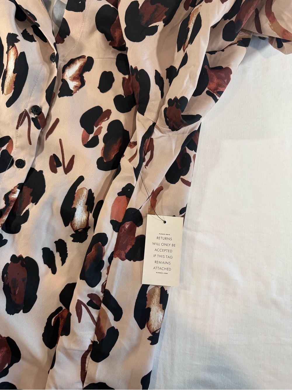 Eloquii Leopard-Print Ruffle Button Blouse - Picture 7 of 9